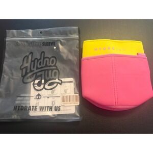 HydroJug Premium Neoprene Sleeve Pink/Yellow w/ Strap – Brand New